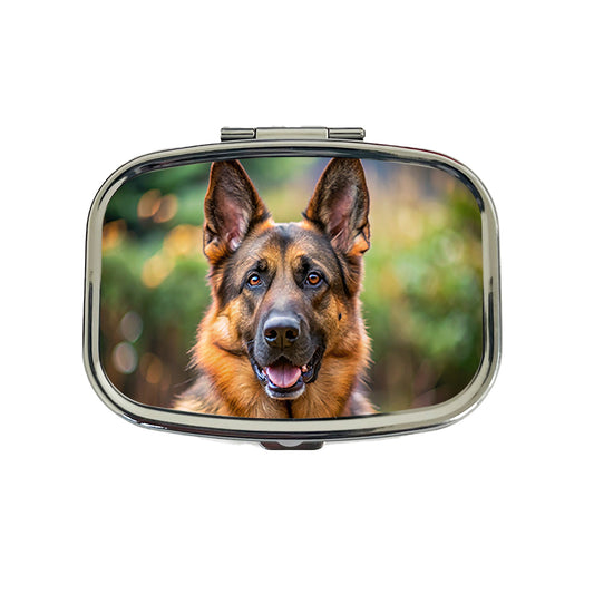 German Shepherd Dog Photo Travel Pill Box Case