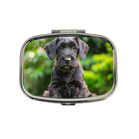 Giant Schnauzer Dog Puppy Photo Travel Pill Box Case
