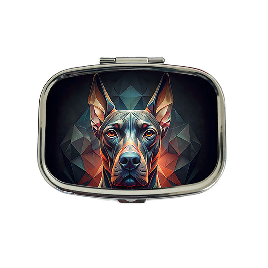 Great Dane Dog Abstract Stylized Art Travel Pill Box Case