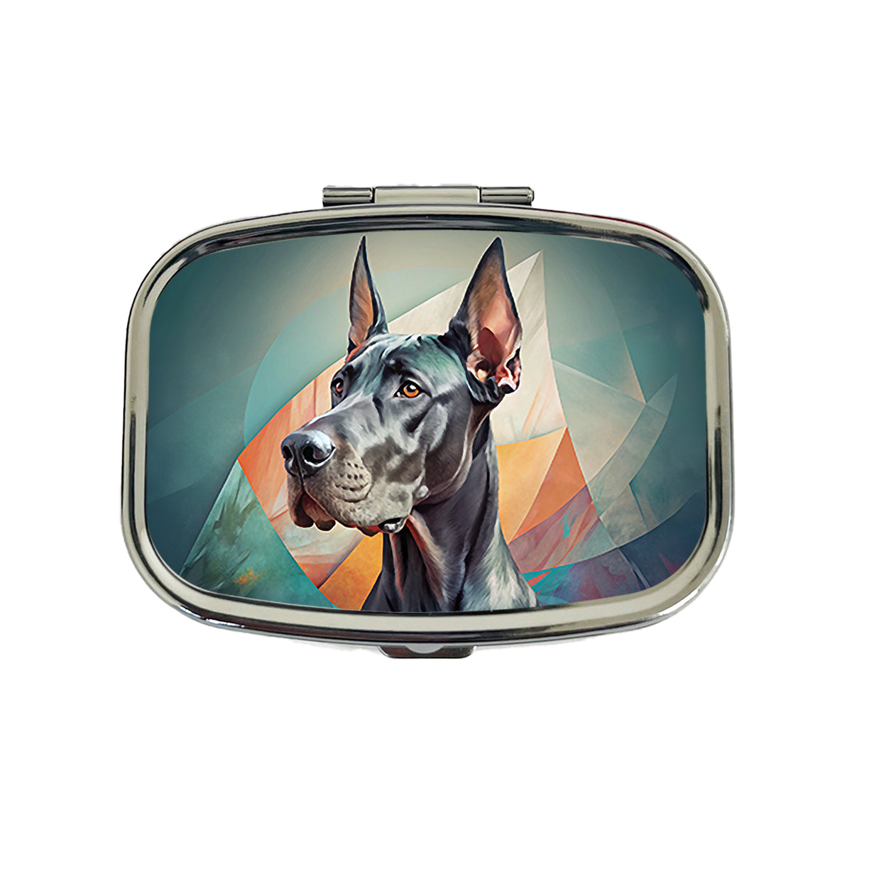 Great Dane Dog Contemporary Art Travel Pill Box Case