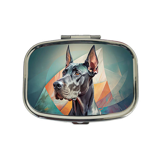 Great Dane Dog Contemporary Art Travel Pill Box Case