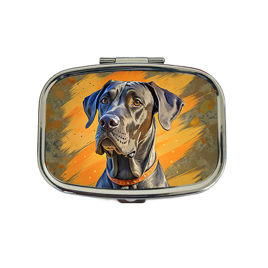 Great Dane Dog Pop Art Travel Pill Box Case