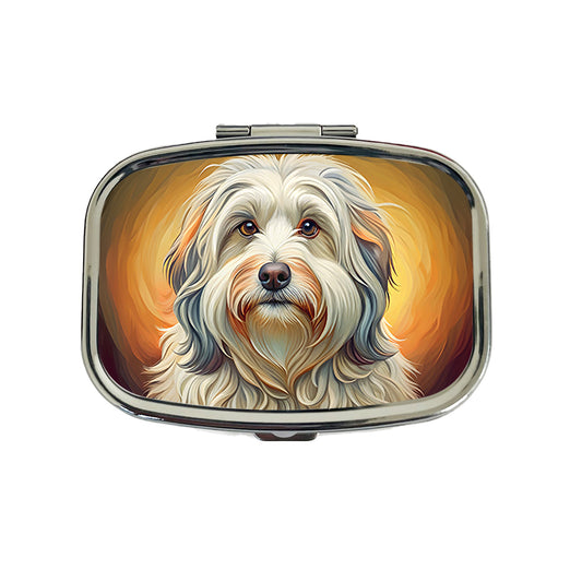 Havanese Dog Art Nouveau Travel Pill Box Case