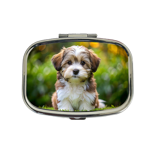 Havanese Dog Puppy Photo Travel Pill Box Case