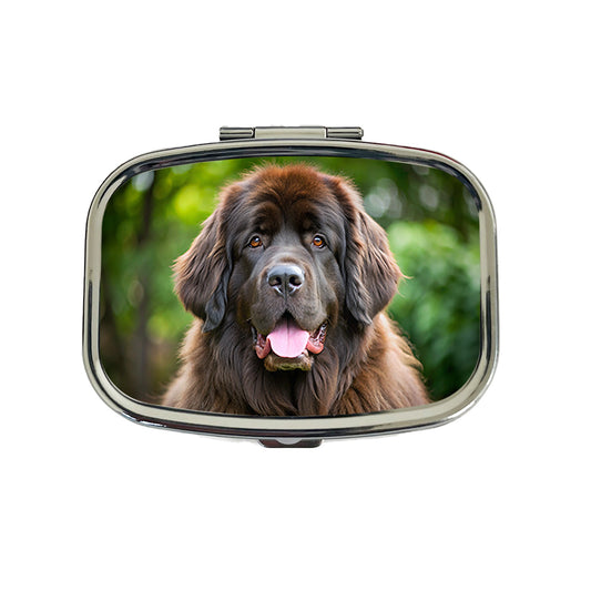 Newfoundland Dog Photo Travel Pill Box Case