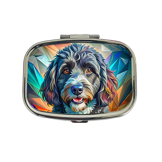 Portuguese Water Dog Pop Art Travel Pill Box Case
