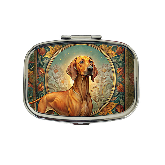 Rhodesian Ridgeback Dog Art Nouveau Travel Pill Box Case