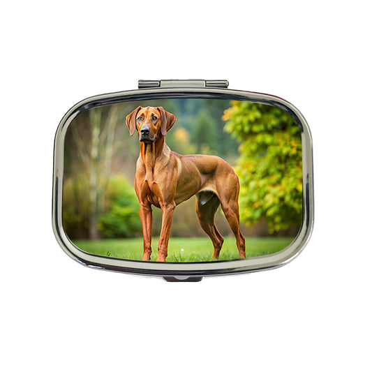 Rhodesian Ridgeback Dog Photo Travel Pill Box Case