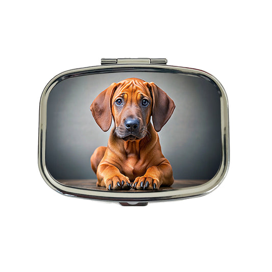 Rhodesian Ridgeback Dog Puppy Photo Travel Pill Box Case