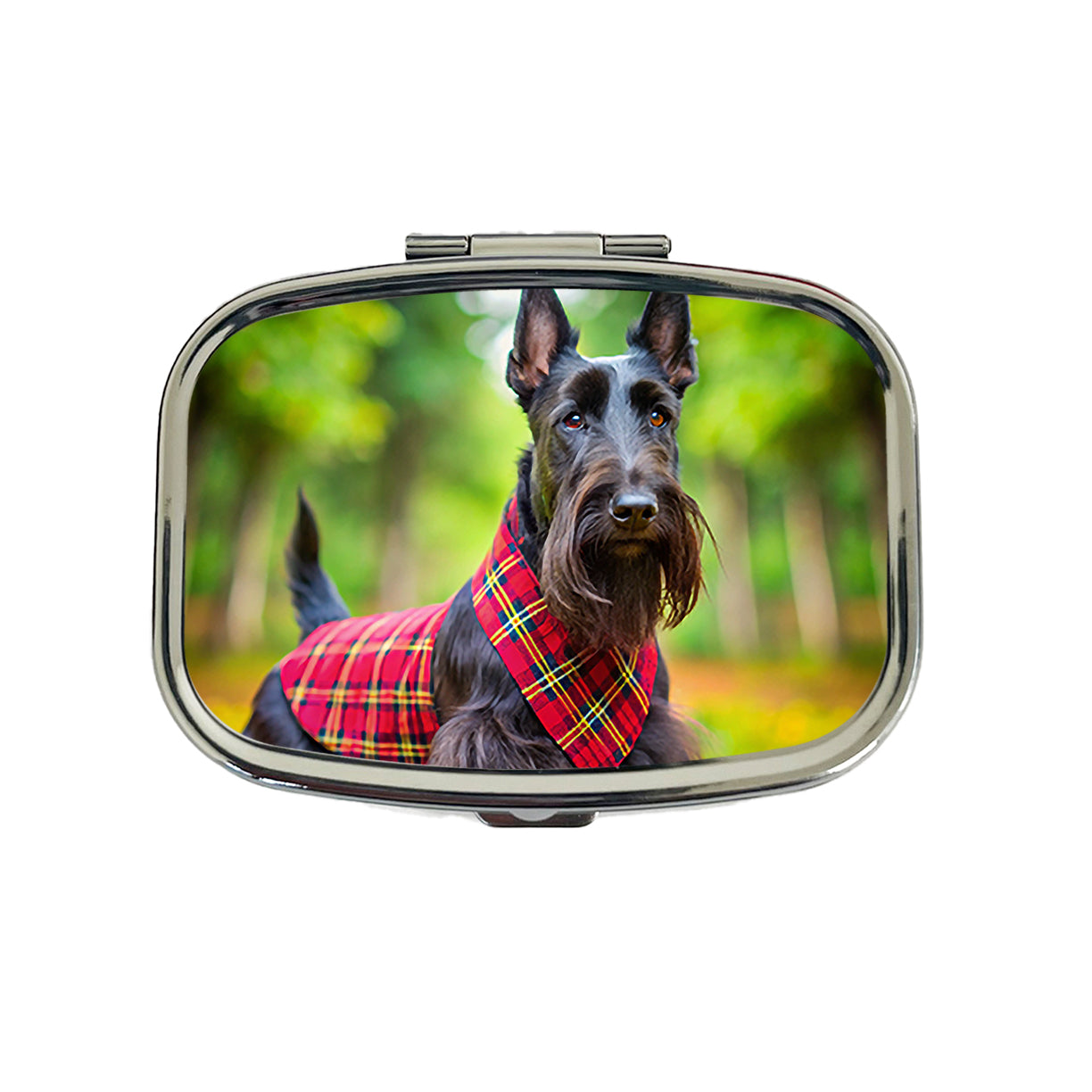 Scottish Terrier Dog Photo Travel Pill Box Case