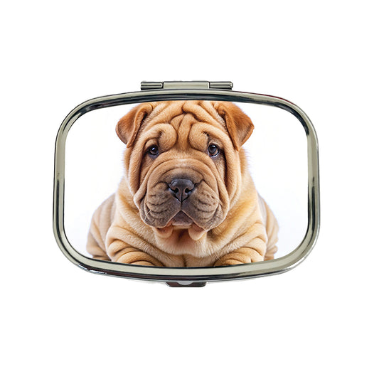 Shar Pei Dog Puppy Photo Travel Pill Box Case