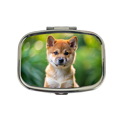 Shiba Inu Dog Puppy Photo Travel Pill Box Case