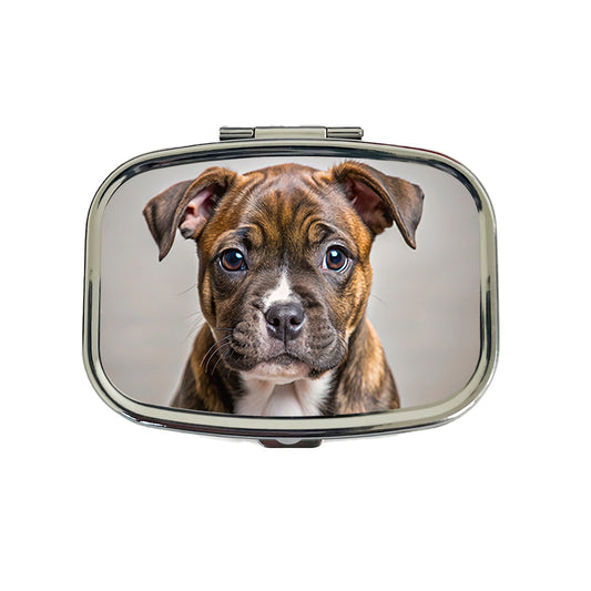 Staffordshire Bull Terrier Staffy Dog Puppy Photo Travel Pill Box Case