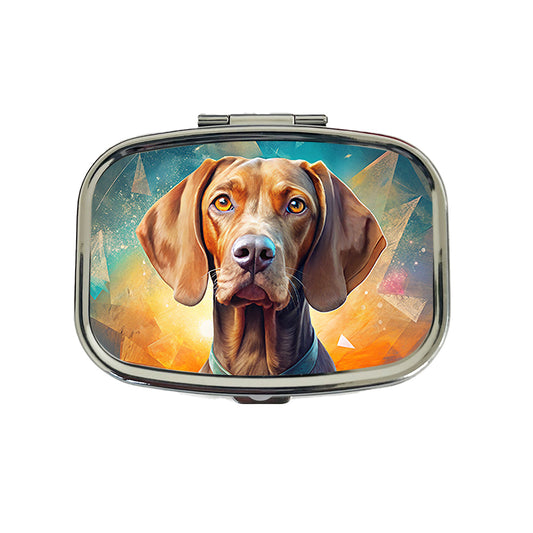 Vizsla Dog Contemporary Art Travel Pill Box Case