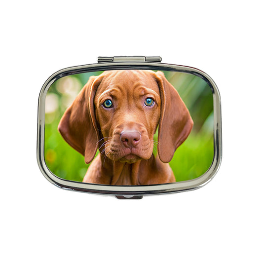 Vizsla Dog Puppy Photo Travel Pill Box Case