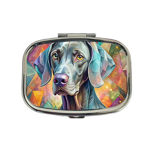 Weimaraner Dog Contemporary Art Travel Pill Box Case