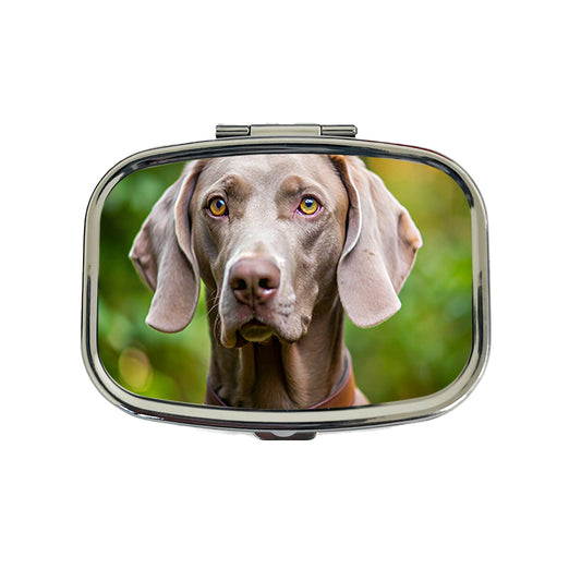 Weimaraner Dog Photo Travel Pill Box Case