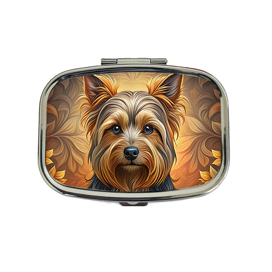 Yorkshire Terrier Yorkie Dog Art Nouveau Travel Pill Box Case