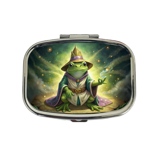 Frog Wizard Travel Pill Box Case