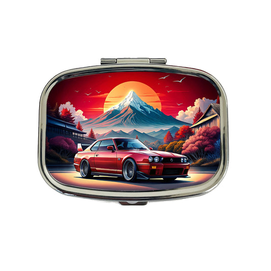 Japanese JDM Car Art Travel Pill Box Case