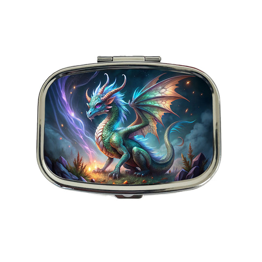 Magical Dragon Travel Pill Box Case