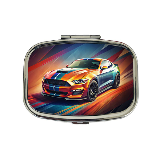 Modern Muscle Car Art Travel Pill Box Case