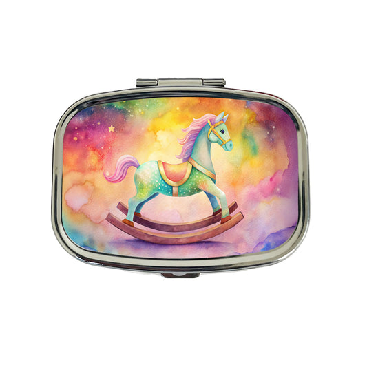 Rocking Horse For A Girl Travel Pill Box Case