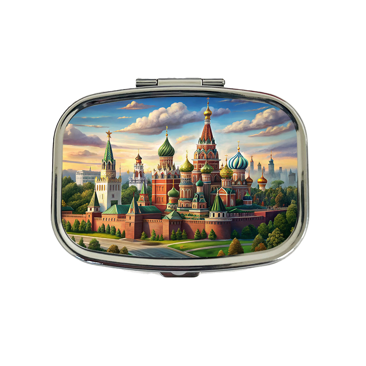 Russian Kremlin Moscow Russia Travel Pill Box Case