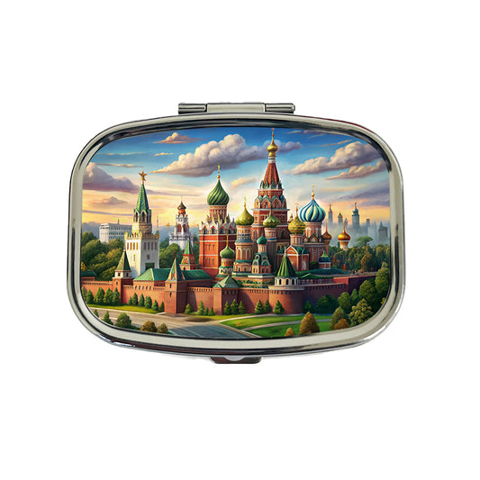 Russian Kremlin Moscow Russia Travel Pill Box Case
