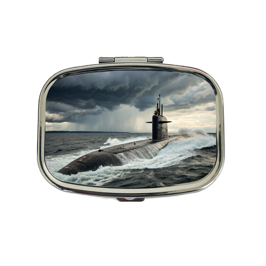 US Nuclear Submarine Underway Travel Pill Box Case