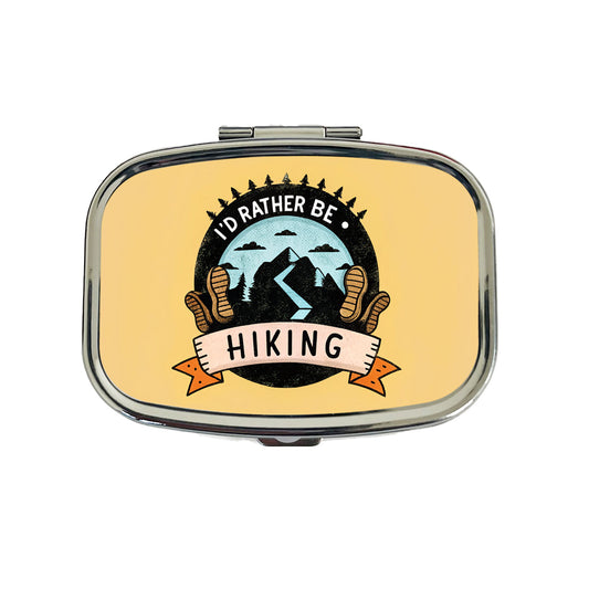 I'd Rather Be Hiking Travel Pill Box Case