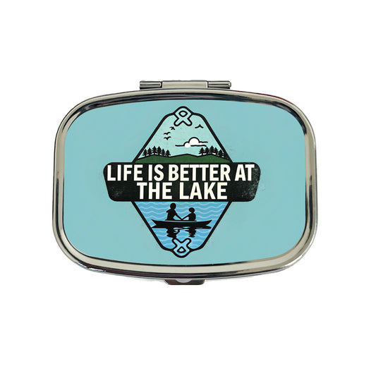 Life Is Better At The Lake Travel Pill Box Case