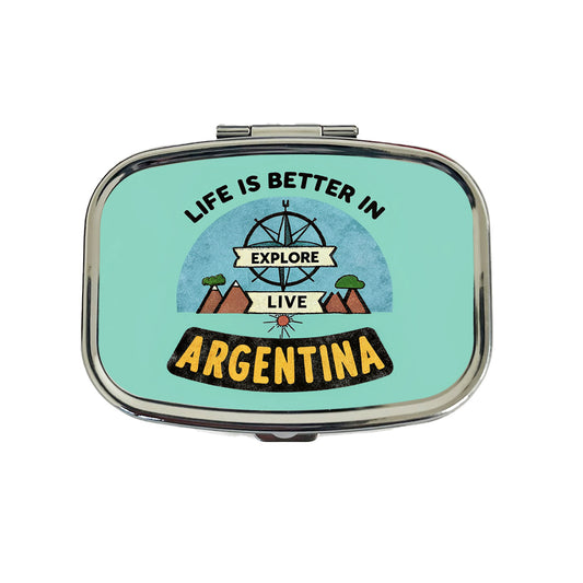 Life Is Better In Argentina Travel Pill Box Case