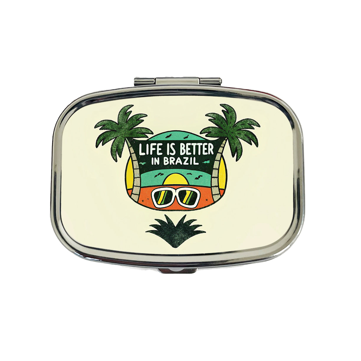 Life Is Better In Brazil Travel Pill Box Case