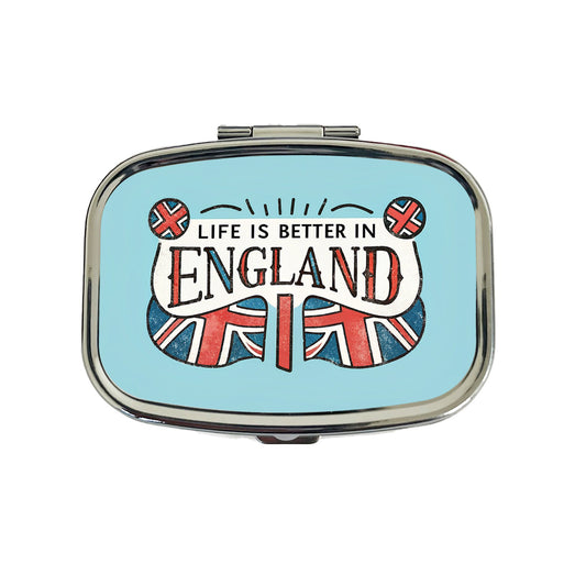 Life Is Better In England Travel Pill Box Case
