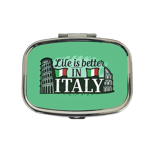 Life Is Better In Italy Travel Pill Box Case
