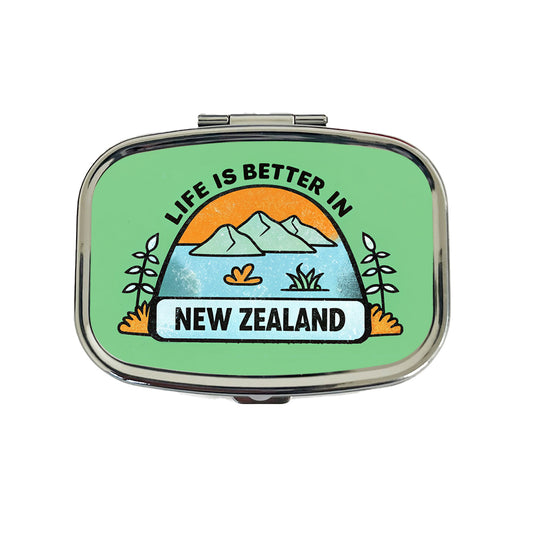 Life Is Better In New Zealand Travel Pill Box Case