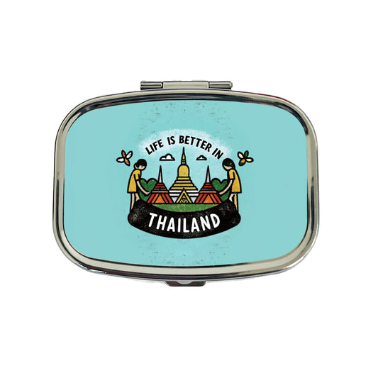 Life Is Better In Thailand Travel Pill Box Case