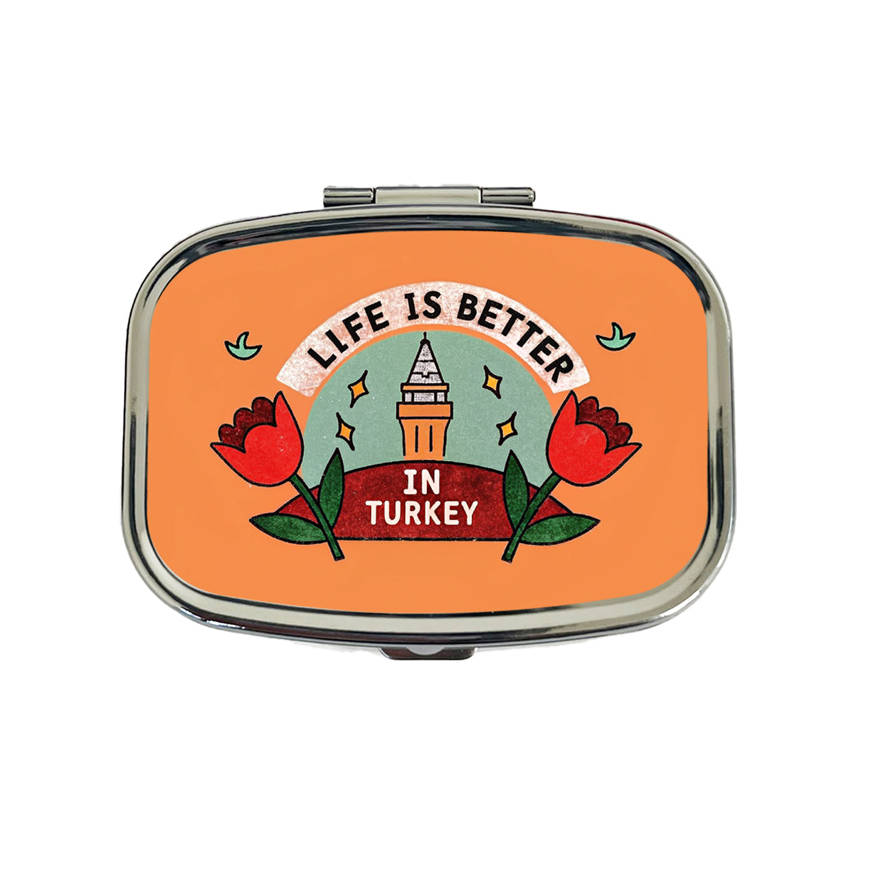 Life Is Better In Turkey Travel Pill Box Case