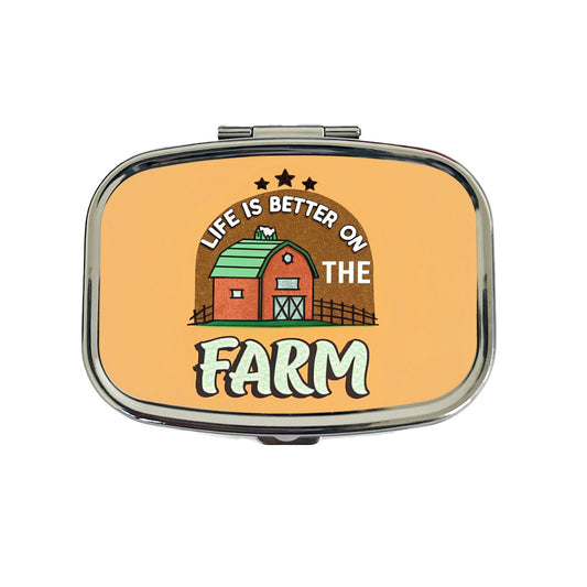 Life Is Better On The Farm Travel Pill Box Case