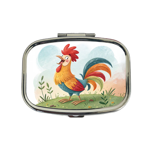 Happy Rooster Travel Pill Box Case