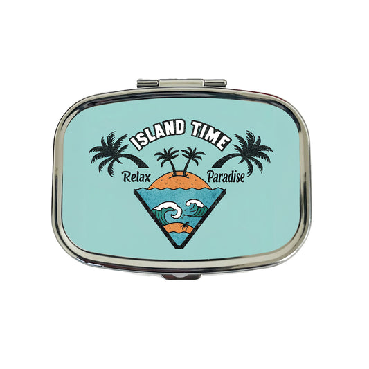I'm On Island Time Travel Paradise Travel Pill Box Case