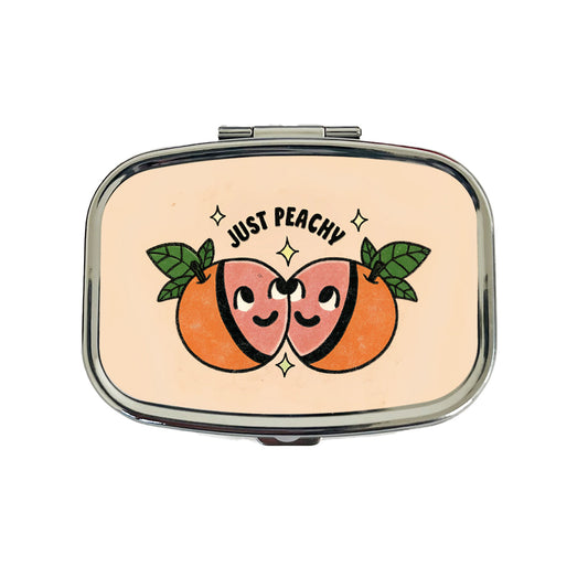 Just Peachy Cute Travel Pill Box Case
