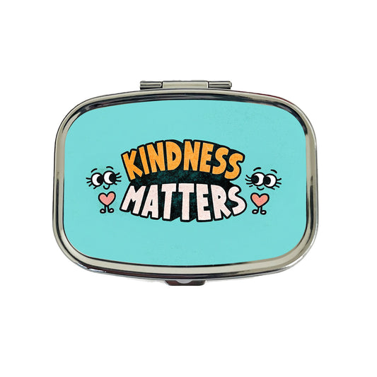 Kindness Matters Cute Travel Pill Box Case