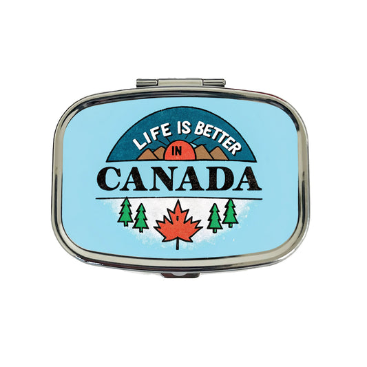 Life Is Better In Canada Travel Pill Box Case