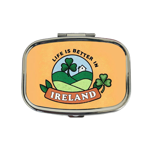 Life Is Better In Ireland Travel Pill Box Case