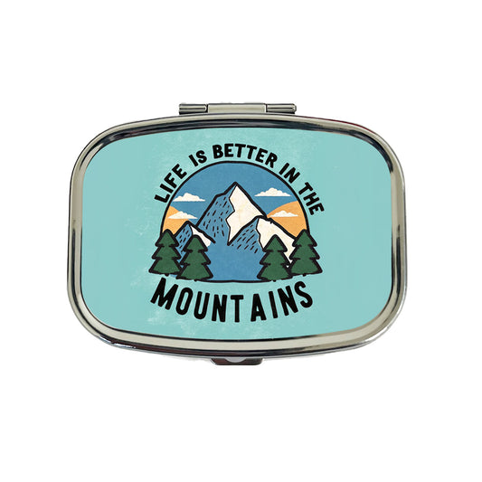 Life Is Better In The Mountains Travel Pill Box Case