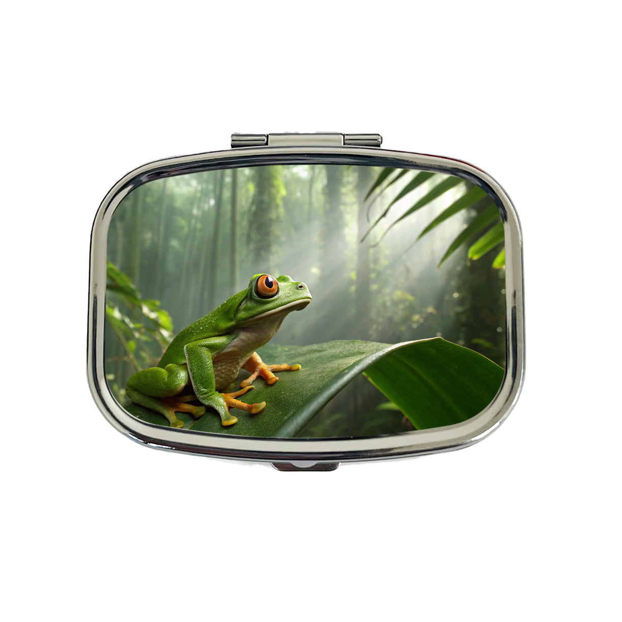 Puerto Rico Frog Cute Travel Pill Box Case