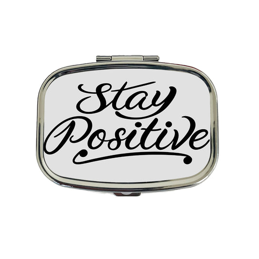 Stay Positive Travel Pill Box Case