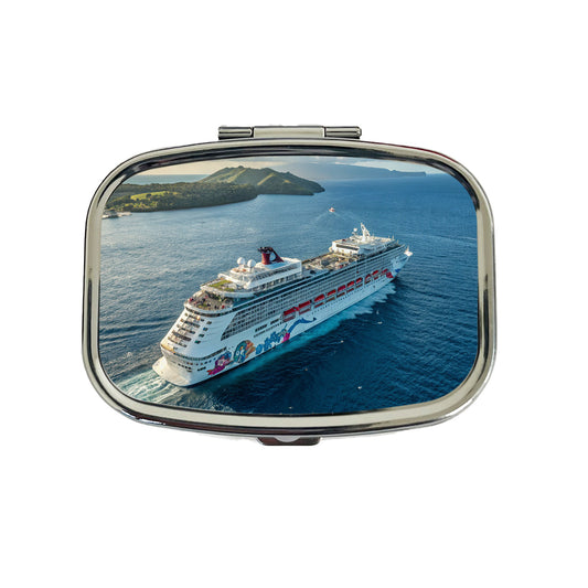 Cruise Ship Sailing Ocean Travel Travel Pill Box Case